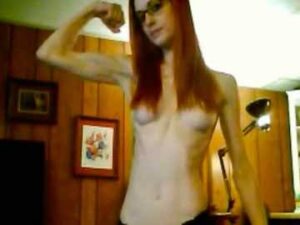 Redhead Girl Exposes Her Arms