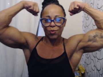 MartaaStrong Ebony Muscle Cam Girl